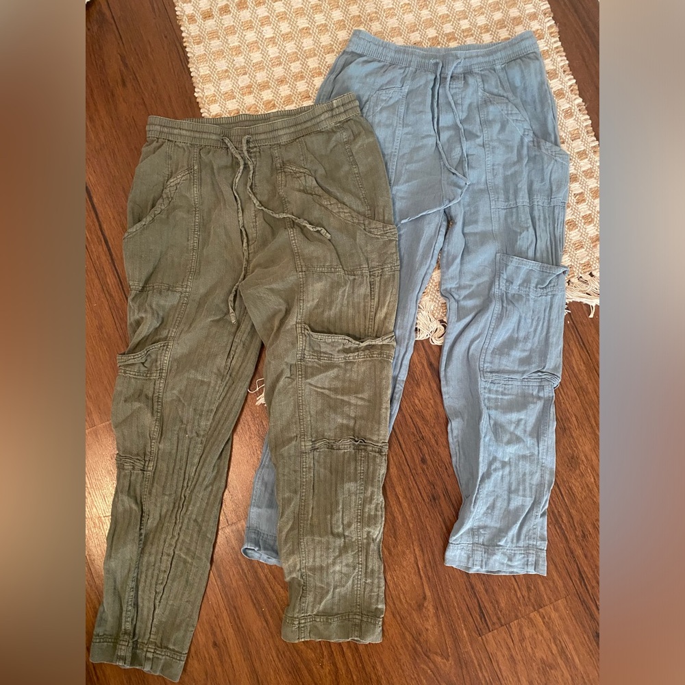 Free People Feelin' Good Utility Cargo Pants set of 2!